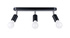 Plafond FORNES 3 noir + 3x ampoule LED E27 3000K Warm 7.5W 620lm