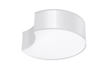 Plafond CIRCLE 1 blanc + 2x ampoule LED E27 3000K Warm 7.5W 620lm