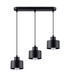 SAVAR 3 lampe suspendue noire + 3x ampoule LED E27 4000K Cold 7,5W 690lm