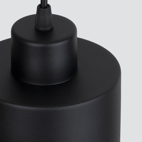 SAVAR 1 lampe suspendue noire + 1x ampoule LED E27 4000K froide 7,5W 690lm