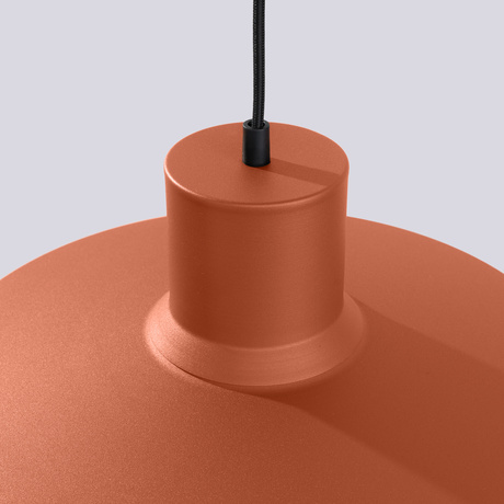 Lampe suspendue BILO rouge ocre