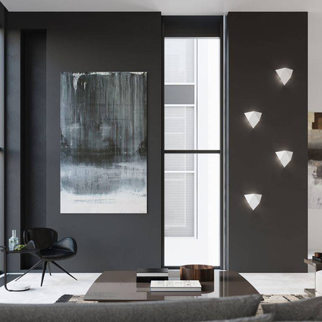 Applique SOLIDO blanc + 1x ampoule LED G9 4000K froide 4.5W 530lm