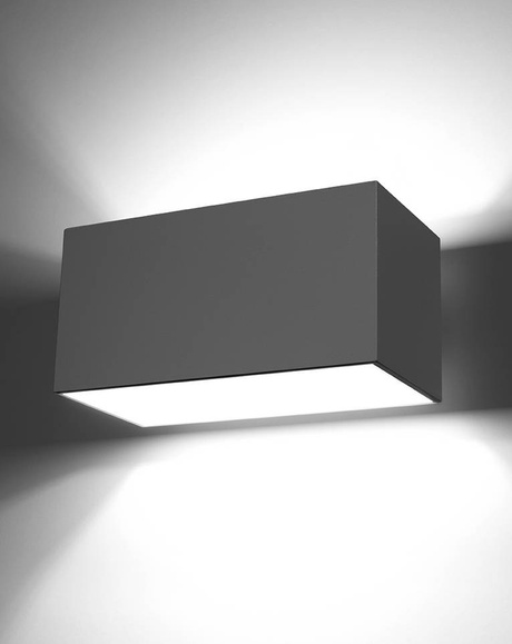 Applique QUAD MAXI grise + 2x ampoule LED G9 3000K Warm 4.5W 510lm