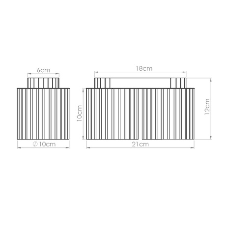 Plafonnier AURA 2 taupe GU10