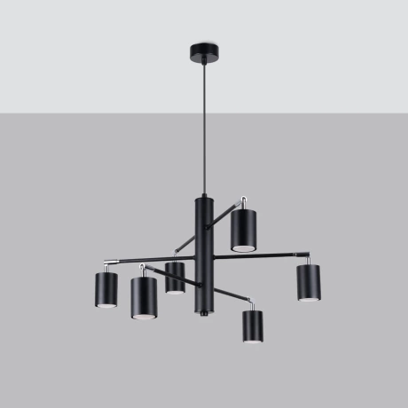 Lustre LEMMI 6 noir