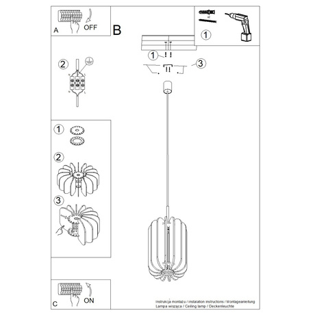 Lampe suspendue MULA 27 beige