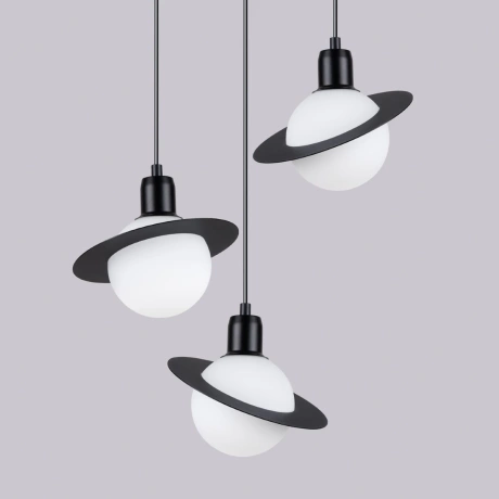 Lampe suspendue HYPERION 3P noir