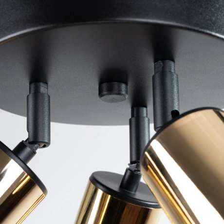 Plafonnier WINX 3P noir/doré