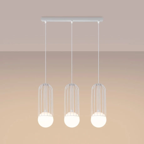 Lampe suspendue BRINA 3L blanc