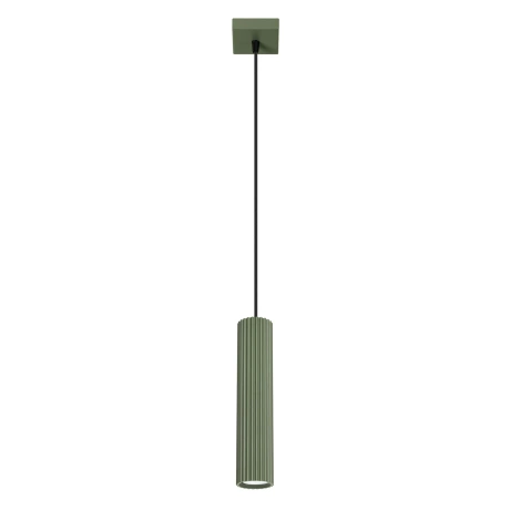 Lampe suspendue KARBON 1 vert olive