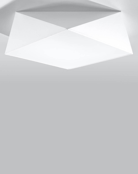 Plafond HEXA 45 BLANC + 3x ampoule LED E27 3000K Warm 7.5W 620lm