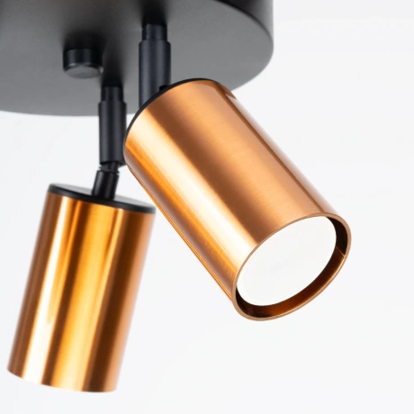 Plafonnier WINX 3P noir/cooper