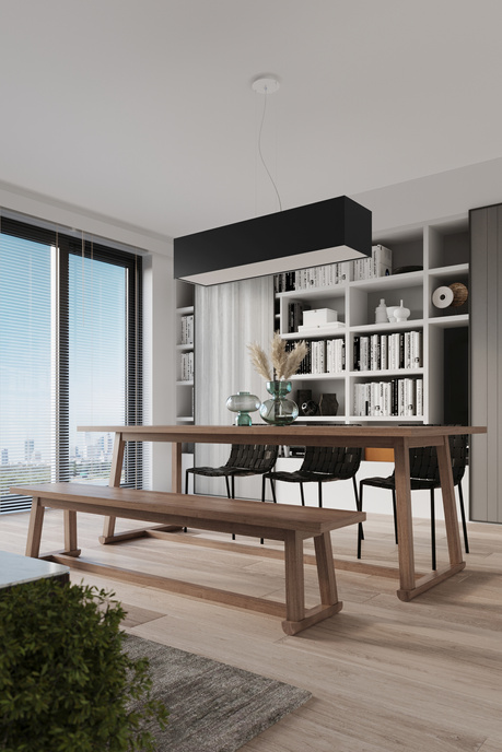 Lustre SANTA 120 noir + 5x ampoule LED E27 4000K Froid 7.5W 650lm