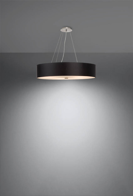 Lustre SKALA 60 noir + 5x ampoule LED E27 3000K Warm 7.5W 620lm