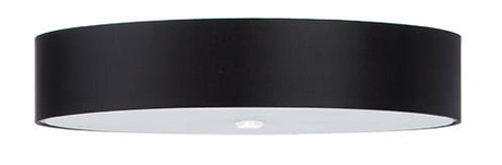 Plafond SKALA 70 noir + 6x ampoule LED E27 4000K Froid 7.5W 650lm