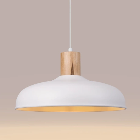 Lampe suspendue INDY blanc