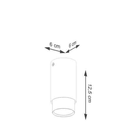 Plafonnier NERO 12,5 noir/doré