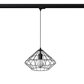 Lampe suspendue UMBERTO noir E27