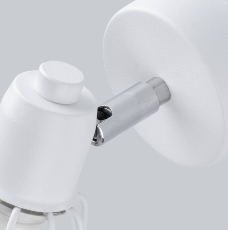 Applique ARTEMIS 1 blanche + 1x ampoule LED E14 3000K Warm 7.5W 620lm