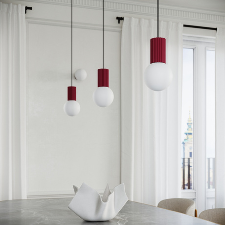 Lampe suspendue HALO 1 bordeaux