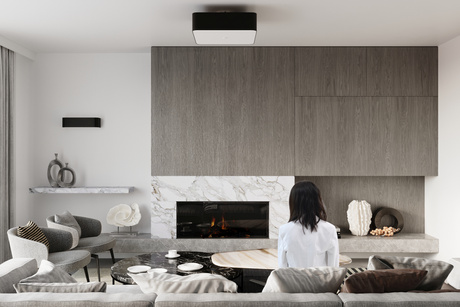 Lustre LOKKO 55 noir + 5x ampoule LED E27 4000K Froid 7.5W 650lm