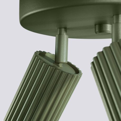 Plafonnier KARBON 3P vert olive