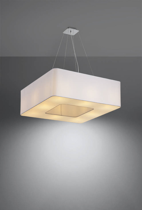 URANO 60 lustre blanc + 8x ampoule LED E27 3000K Warm 7.5W 620lm