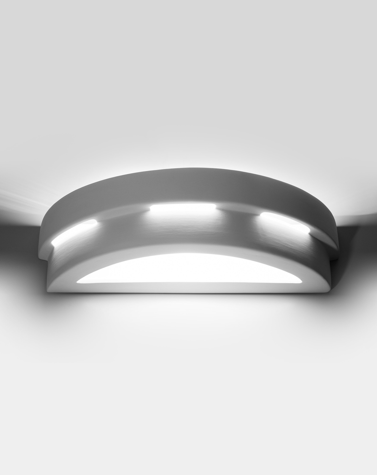 Applique céramique HELIOS blanc + 1x ampoule LED E27 4000K Froid 7.5W 650lm