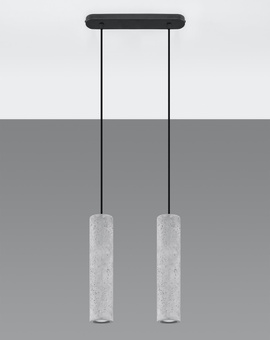 LUVO 2 lampe suspendue + 2x GU-10 4000K froid 7W 630lm ampoule LED