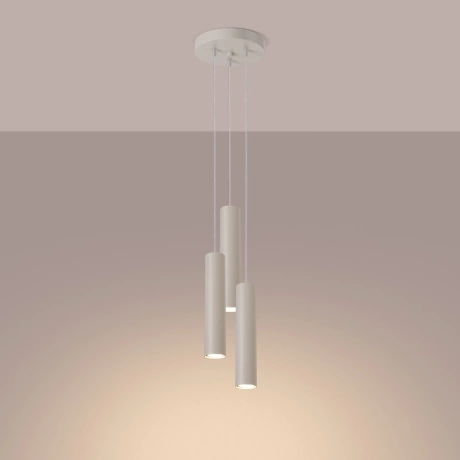 Lampe suspendue LAGOS 3P beige