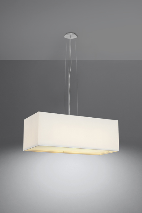 Lustre SANTA BIS 80 blanc + 3x ampoule LED E27 3000K Warm 7.5W 620lm