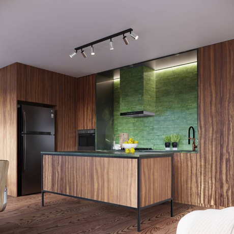 Lampe de bureau WINX noir/chrome + 1x ampoule LED GU-10 4000K froid 7W 530lm