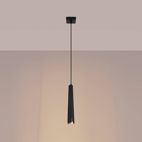 Lampe suspendue PRYSM 1 noire + 1x ampoule LED G9 3000K Warm 4,5W 450lm