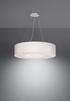 Lustre SATURNO 70 blanc + 6x ampoule LED E27 3000K Warm 7.5W 620lm