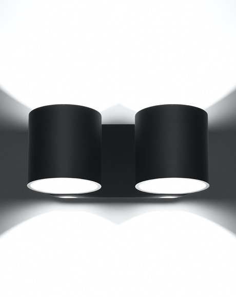 Applique ORBIS 2 noir + 2x ampoule LED G9 3000K Warm 4.5W 510lm