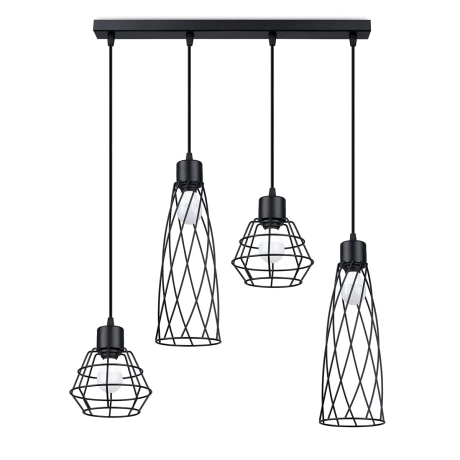 Lampe suspendue SUBA 4L noir