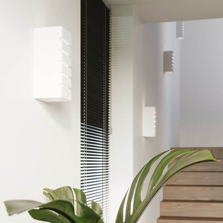 Applique en céramique SAMIR blanc + 1x ampoule LED E27 3000K Warm 7.5W 620lm