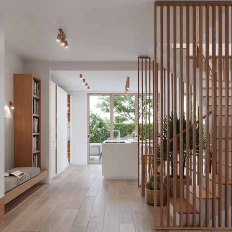 Applique ZEKE oak + 1x ampoule LED GU-10 4000K Cold 7W 630lm