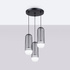 BRINA Lampe suspendue 3P noire + 3x ampoule LED G9 4000K Cold 4.5W 460lm