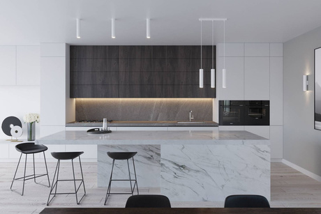 LAGOS 3P lampe suspendue blanche 3x ampoule LED GU-10 3000K Warm 7W 620lm