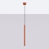 Lampe suspendue PASTELO 1 rouge ocre