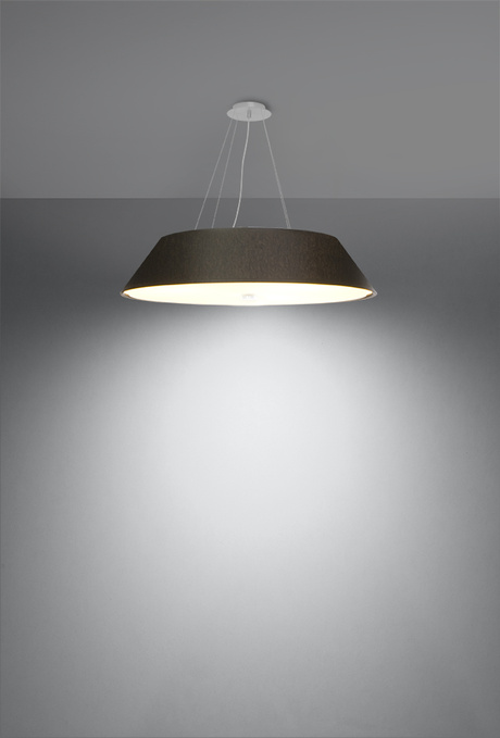 Lustre VEGA 70 noir + 5x ampoule LED E27 4000K Froid 7.5W 650lm