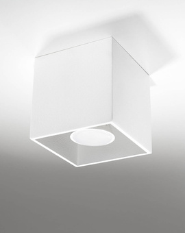 Plafond QUAD 1 blanc + 1x ampoule LED GU-10 3000K Warm 7W 620lm