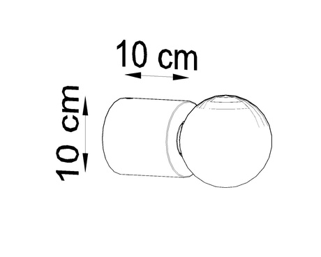 Applique SALGADO bois naturel + 1x ampoule LED E27 4000K Froid 7.5W 650lm