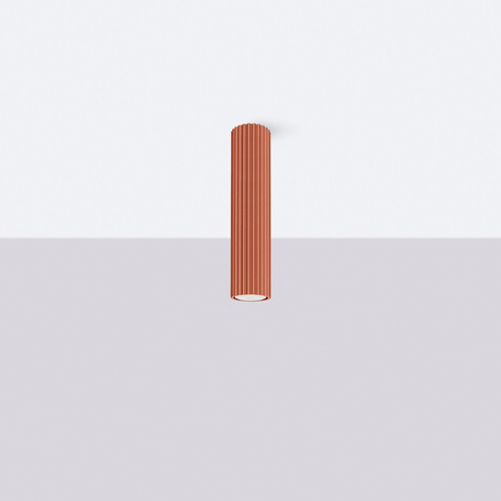 Plafonnier KARBON 30 rouge ocre