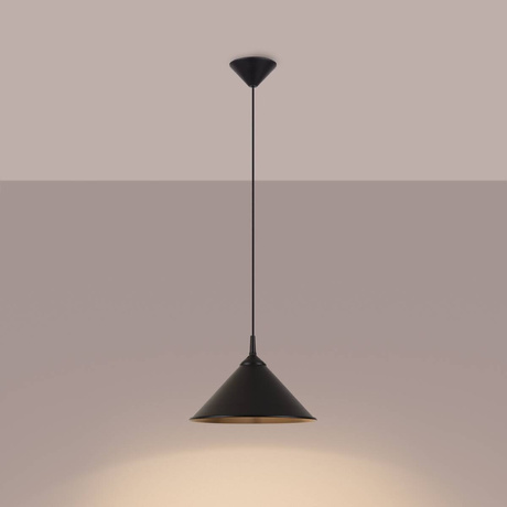 ZUMA lampe suspendue noire + 1x ampoule LED E27 3000K Warm 7.5W 620lm