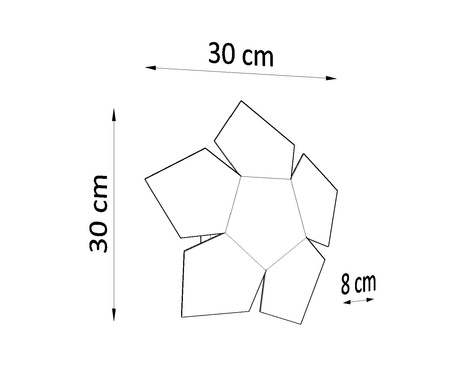 Applique PENTA blanche + 2x ampoule LED G9 4000K froide 4.5W 530lm