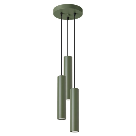 Lampe pendante LAGOS 3P vert olive