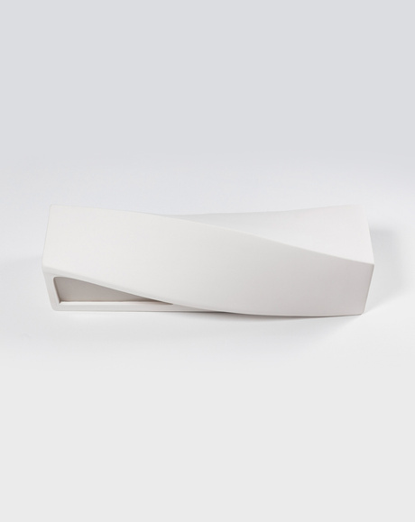Applique en céramique SIGMA blanc + 1x ampoule LED E27 3000K Warm 7.5W 620lm