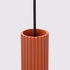 Lampe suspendue KARBON 1 rouge ocre